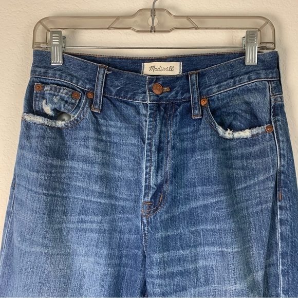Madewell womens blue the perfect summer jean distressed knee districted edition - Picture 9 of 10
